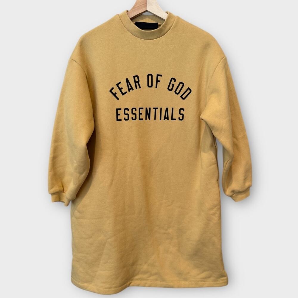 Fear of God Essentials Kids' Crewneck Long Sleeve Sweatshirt Dress Size 8